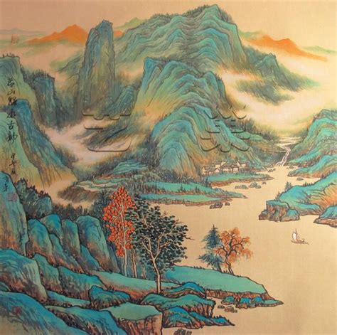 青山绿水图国画,青山绿水画,青山绿水简笔画(第2页)_大山谷图库