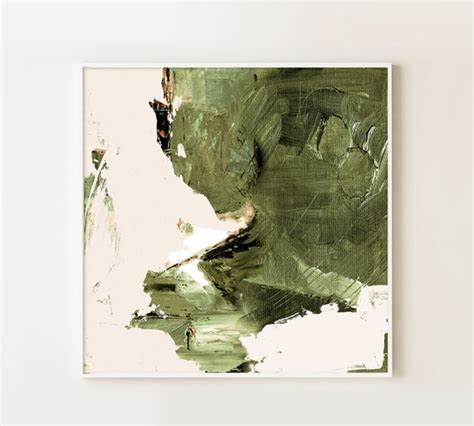 Abstract Painting Green Art Print Modern Art Original | Etsy