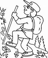 Hiking Camping Coloring Pages sketch template