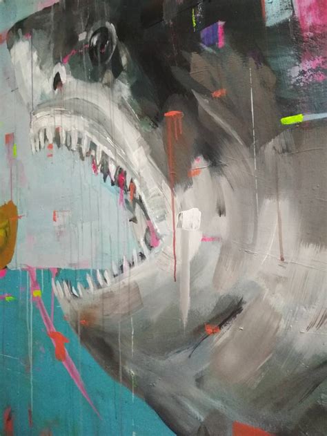 shark attack Painting by Zahar Kondratyuk | Saatchi Art