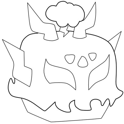 Rumble Fruit from Blox Fruits coloring page - Download, Print or Color ...