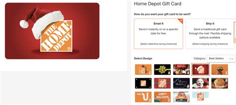 Home Depot holiday gift cards 2020 - The Gift Card Network