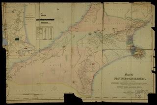 1856 Map of the Province of Canterbury | Christchurch was es… | Flickr