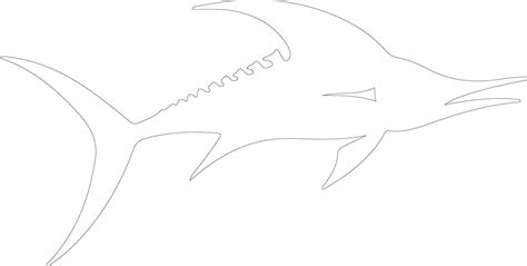 swordfish outline silhouette 38496532 Vector Art at Vecteezy