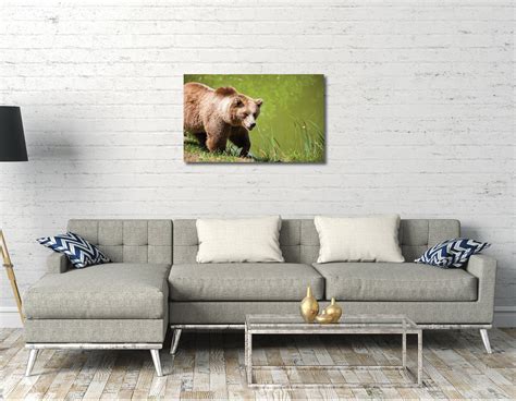 Bear Canvas Wall Art Canvas With Cute Bear Print Ideal for - Etsy UK