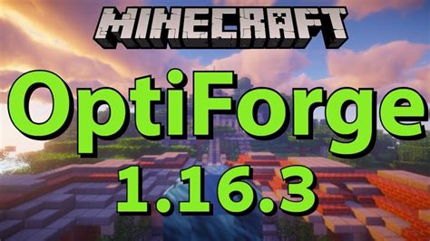 OptiForge 1.16.3 Mod - How to Install OptiFine with Forge in Minecraft ...