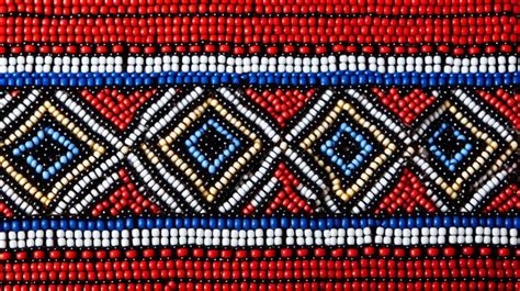 Premium AI Image | Traditional Maasai beadwork patterns forming an ...