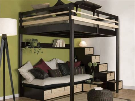 Full Size Loft Bed With Stairs - Ideas on Foter in 2021 | Beds for small rooms, Bunk bed with ...