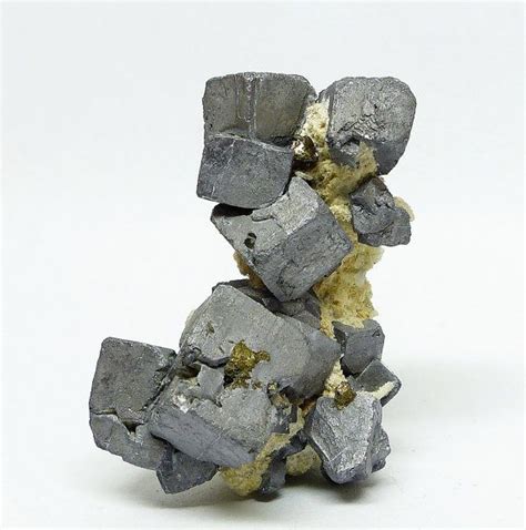 Galena Cubes with Chalcopyrite Crystal Mineral by Minterest | Crystals, Galena, Minerals