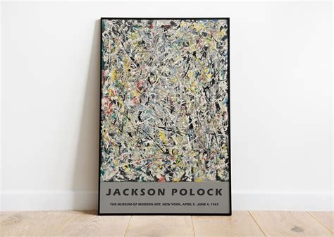 Jackson Pollock Exhibition Poster Jackson Pollock Print | Etsy