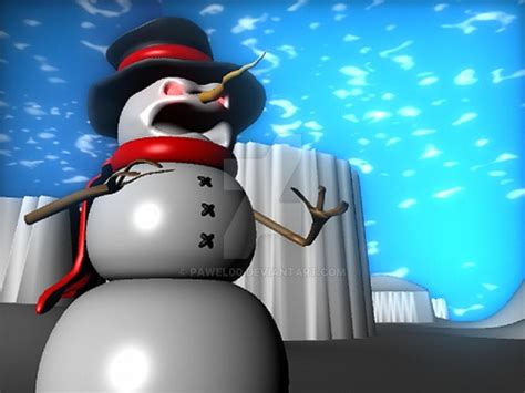 Evil Snowman render by Pawel00 on DeviantArt