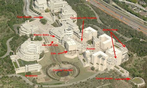 Getty Center Garden | Tourism, Natural landmarks, Aerial