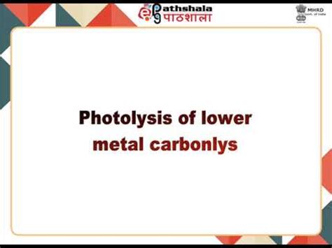 Routes for the synthesis of metal carbonyls - YouTube