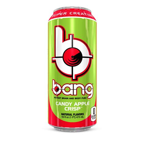 Bang Energy, Candy Apple Crisp, 16 Fluid Ounce (12 Pack) | Ready to Drink (RTDs) – XSNonline