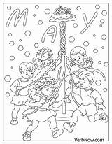 Free MAY Coloring Pages For Download Printable PDF sketch template
