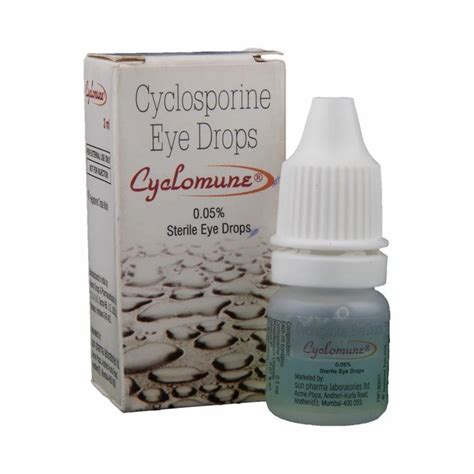 Cyclomune Cyclosporine Eye Drops, Packaging Type: Bottle, Packaging Size: 5 ml at Rs 600/piece ...