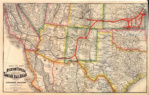 Santa Fe Railroad - Google Search | Vintage world maps, Railroad, Railroad station