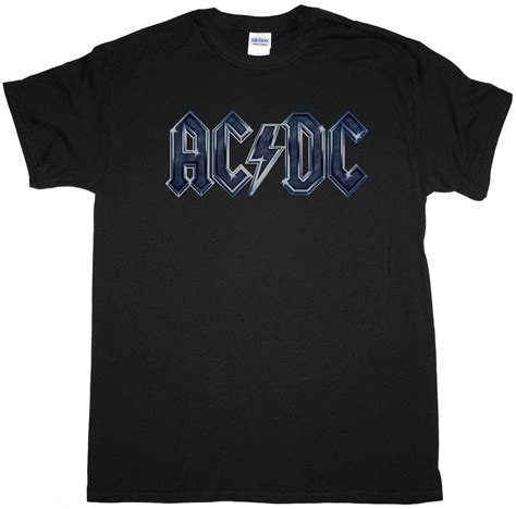 AC DC LOGO NEW BLACK T-SHIRT - Best Rock T-shirts