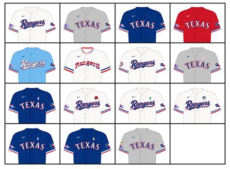 Texas Rangers Uniform Lineup - oggsync.com