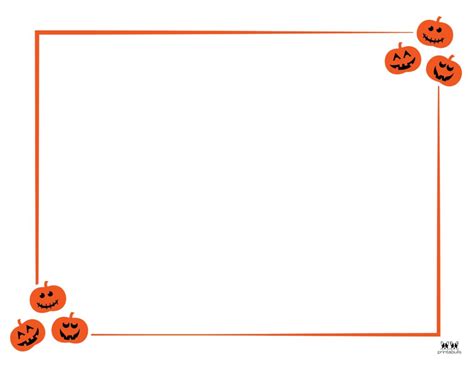 Free Halloween Borders & Frames | Printabulls