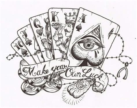 Royal Flush Poker Temporary Tattoo Fake Tattoos - Etsy Canada | Playing ...