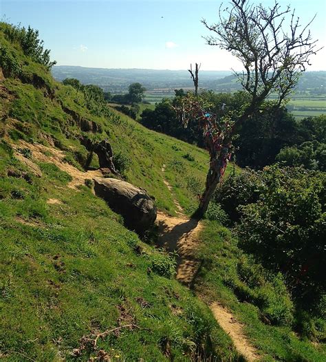 The mysterious 'Egg Stone' believed to be at the centre of the labyrinth on Glastonbury Tor ...