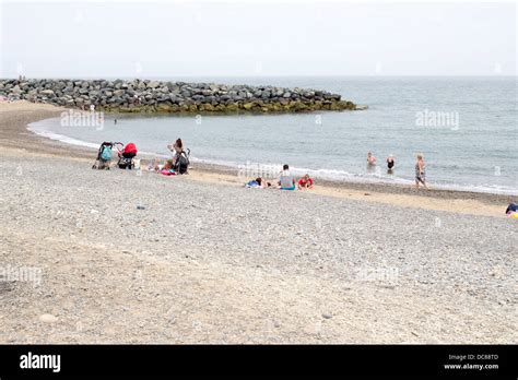 People at the beach, Bray, Ireland Stock Photo - Alamy