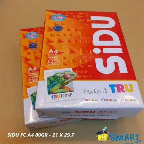 Jual Kertas Hvs Sidu Fc A4 80 Gram Di Seller Smart Stationery - Sedati Gede, Kab. Sidoarjo | Blibli