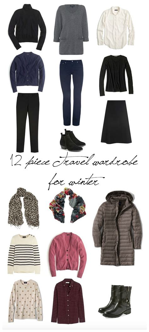 12 Piece Travel Wardrobe For Winter