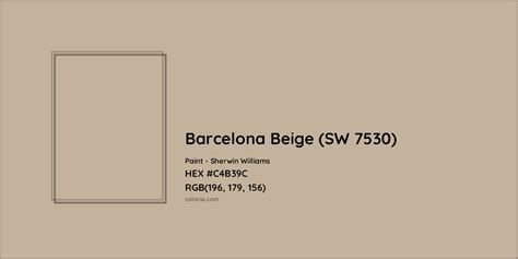 Barcelona Beige (SW 7530) Complementary or Opposite Color Name and Code (#C4B39C) - colorxs.com