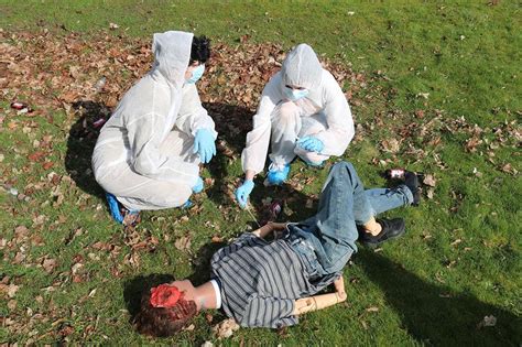 'Murder' case solved by forensic students - West Notts College