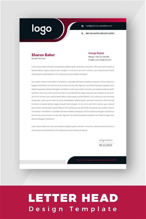 Letterhead Printing - Custom Printed Letterheads - Dawn Printing | Letterhead design, Company ...