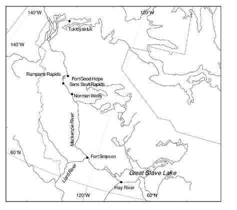 Mackenzie River On Canada Map - Amanda Marigold