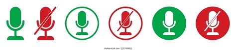 Microphone Vector Icon Mic Button Icon Stock Vector (Royalty Free) 2257438821 | Shutterstock