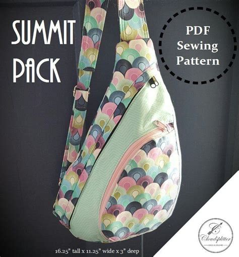 Summit Pack: DIGITAL Sewing Pattern - Etsy | Taschen nähen ...