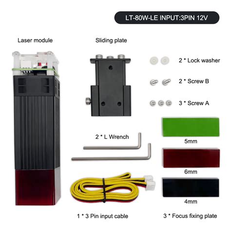 80W High Power Laser Module Kits CNC Engraving Machine Wood Fast Cutting - LaserSE