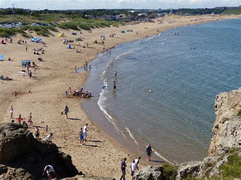 Sandhaven beach in at the bottom of our street in South Shields. North East England, Shopping ...