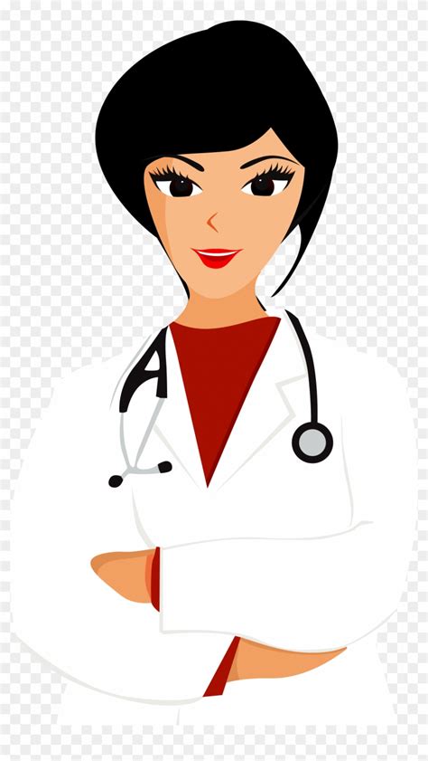 Afro black woman nurse clipart with scrubs braid hair African - Clip ...