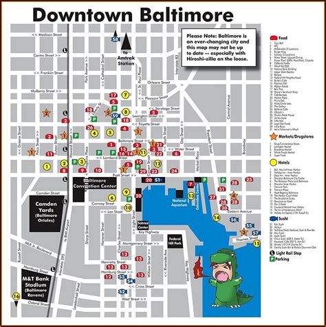 Map Of Baltimore Inner Harbor Hotels - map : Resume Examples #gq96N1j59O