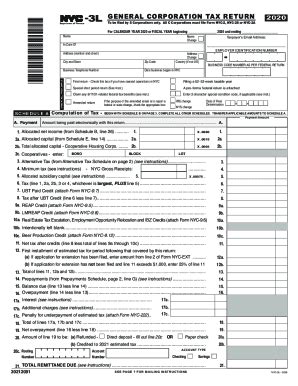 NYC DoF NYC-3L 2020-2024 - Fill out Tax Template Online