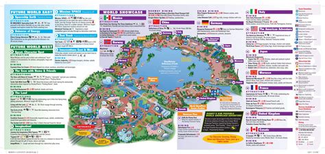 Epcot map | Disney world map, Disney world epcot map, Disney map