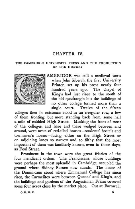 THE CAMBRIDGE UNIVERSITY PRESS AND THE PRODUCTION OF THE HISTORY (CHAPTER IV) - The Cambridge ...