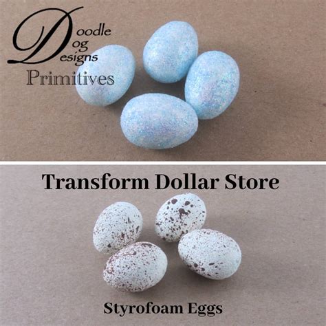 Painting Styrofoam Eggs - DoodleDog Designs Primitives