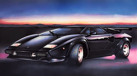 Lamborghini Countach 5000 Quattrovalvole by Patrignani [3840x2160 ...