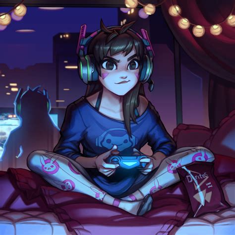 2048x2048 Dva Overwatch Cute Artwork Ipad Air Wallpaper, HD Games 4K Wallpapers, Images, Photos ...