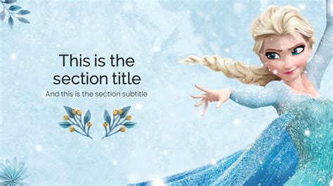 Free Disney Frozen PowerPoint Template & Google Slides Theme