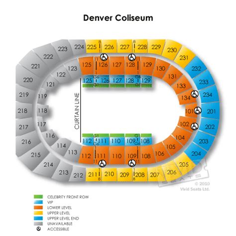 Denver Coliseum Tickets - Denver Coliseum Seating Chart