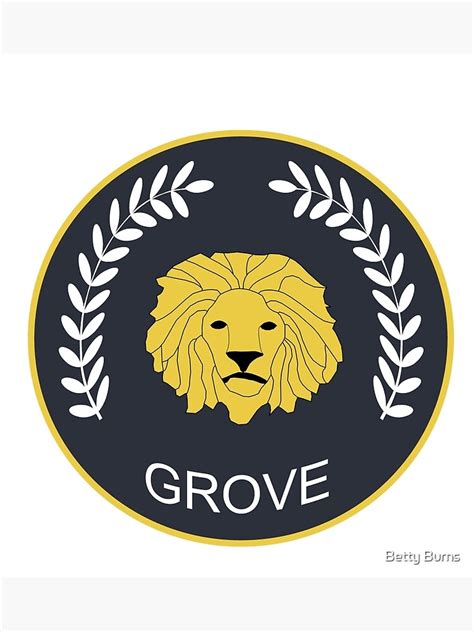 "Grove High School Blazer Badge" Poster for Sale by betsburns | Redbubble