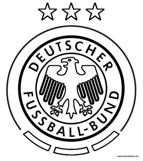 Euro 2016 logo de l'équipe d'Allemagne de foot à imprimer