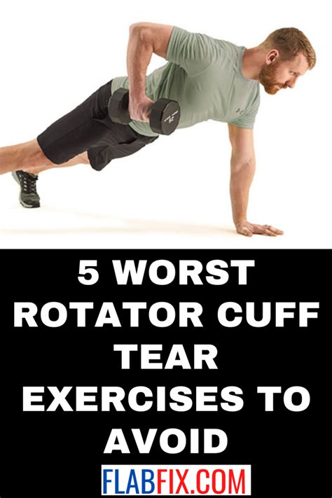 5 Worst Rotator Cuff Tear Exercises to Avoid - Flab Fix